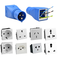 888-2126-ADPU IEC 60309 Universal Plug Adapter, 16A 250V, 6H, IEC 309